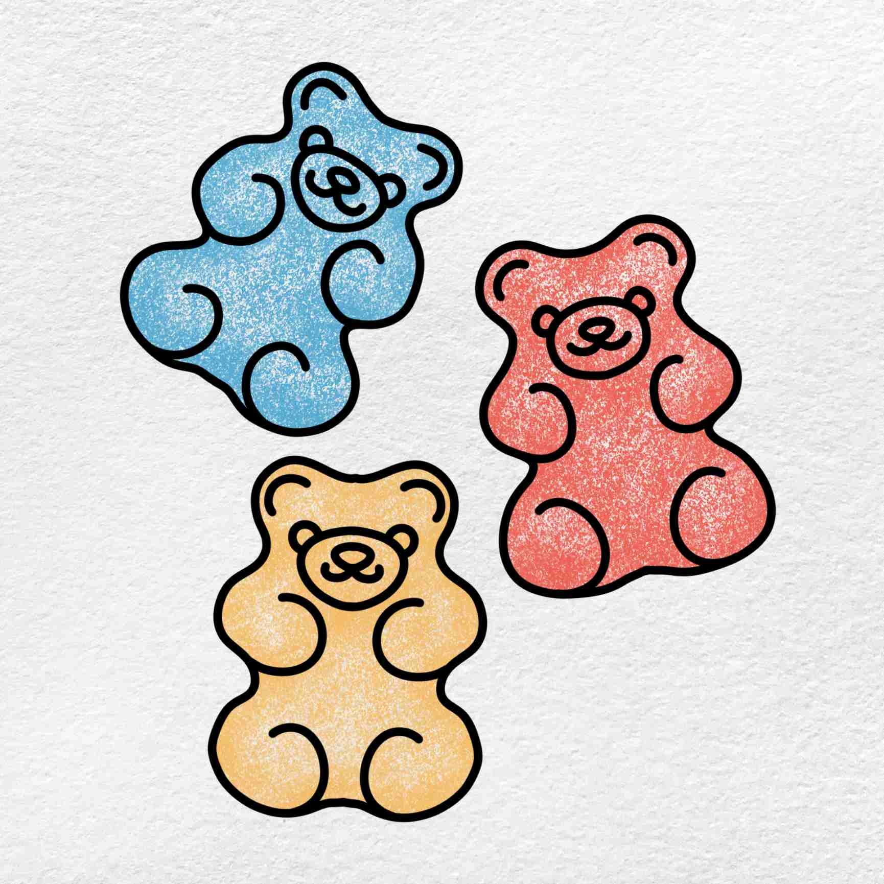 How To Draw A Gummy Bear HelloArtsy How To Draw A Gummy Bear HelloArtsy