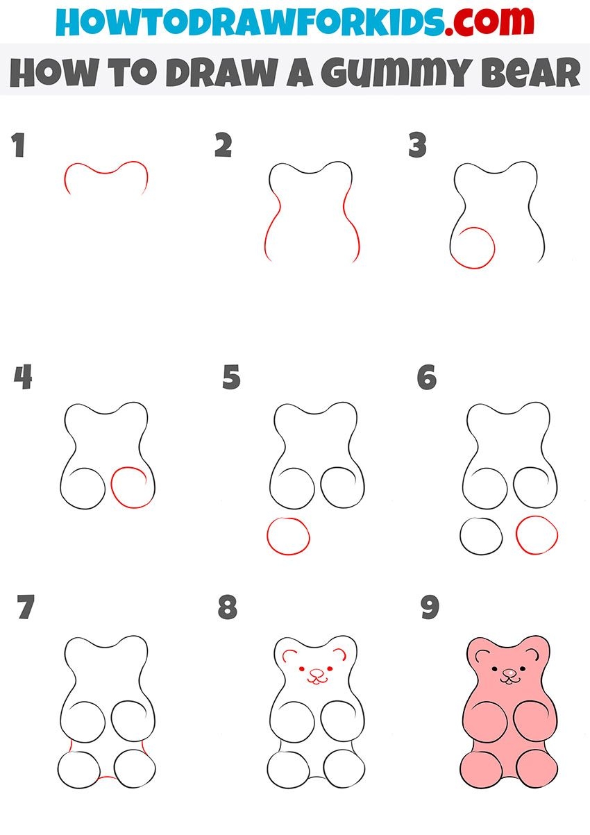 How To Draw A Gummy Bear How To Draw A Gummy Bear