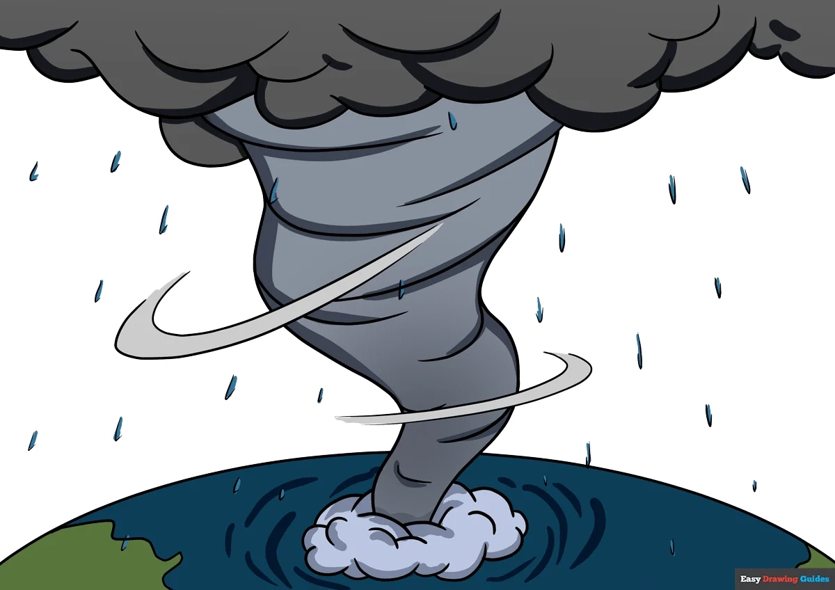 How To Draw A Hurricane Really Easy Drawing Tutorial