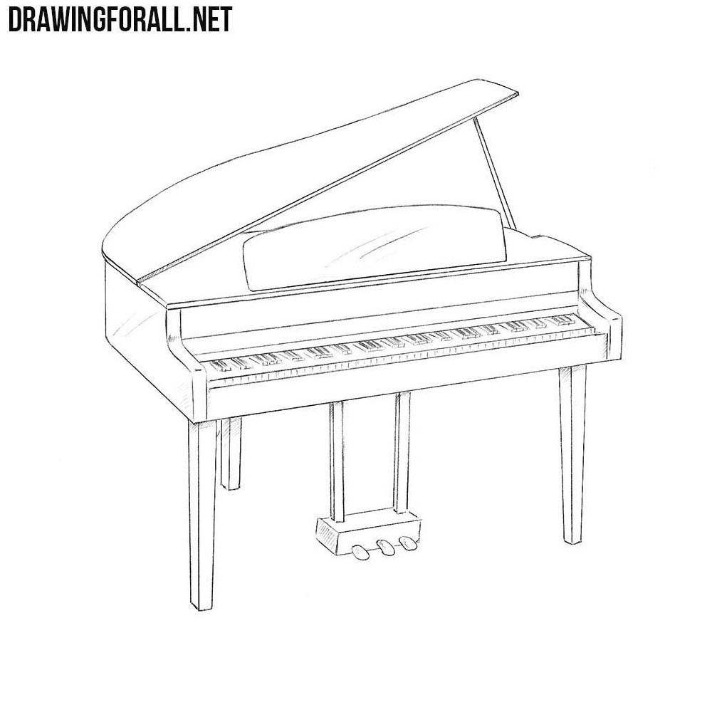 How To Draw A Piano