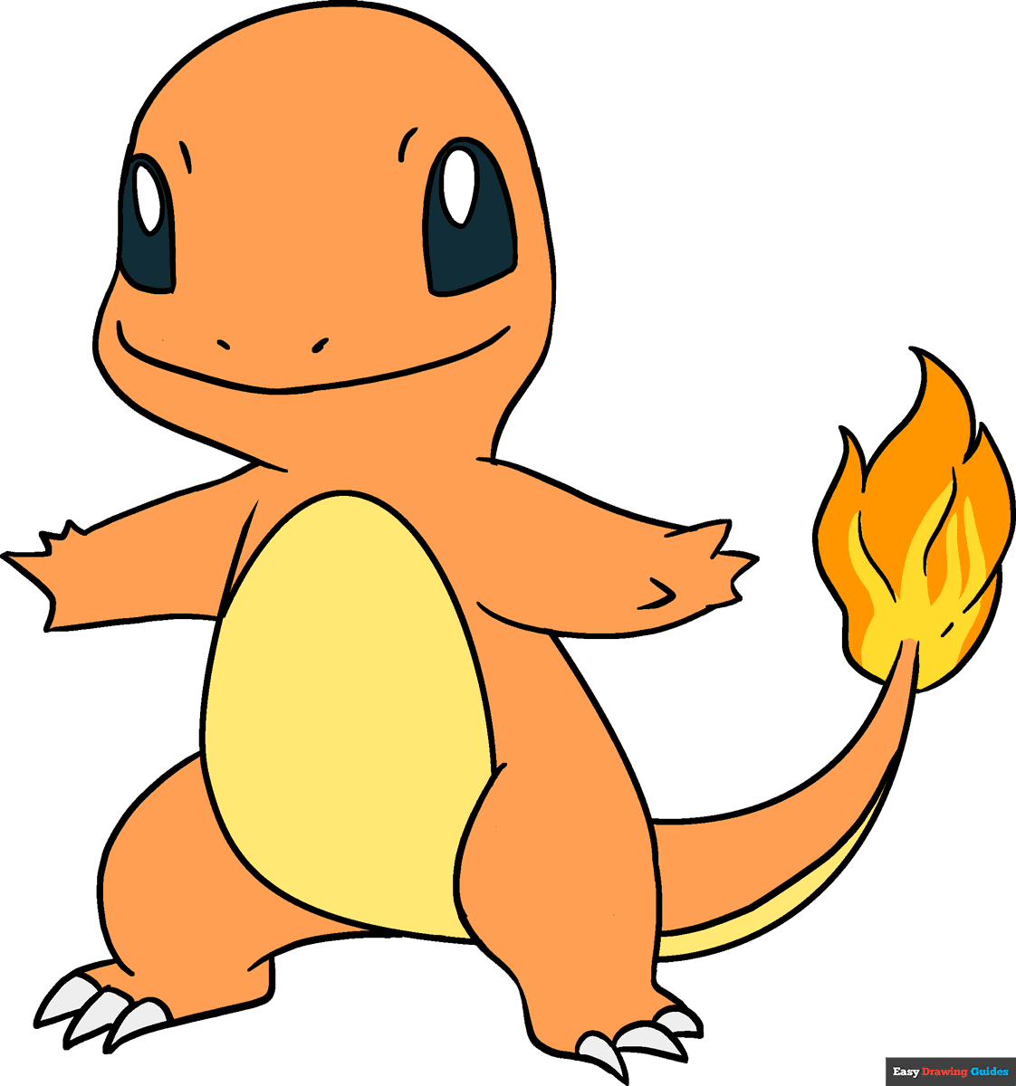 How To Draw Charmander From Pok mon Really Easy Drawing Tutorial How To Draw Charmander From Pok mon Really Easy Drawing Tutorial