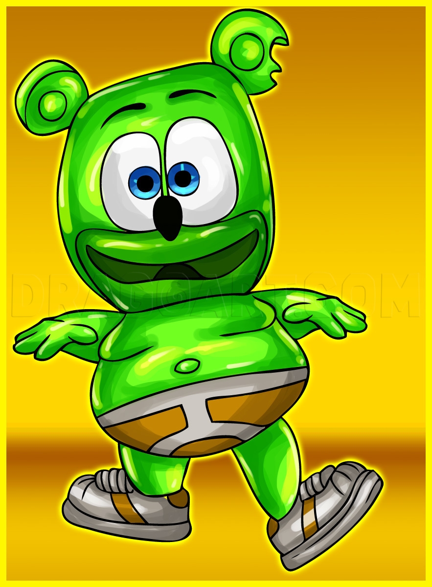 How To Draw Gummy Bear From The Gummiebar Song Drawing Step By Step By Dawn DragoArt How To Draw Gummy Bear From The Gummiebar Song Drawing Step By Step By Dawn DragoArt