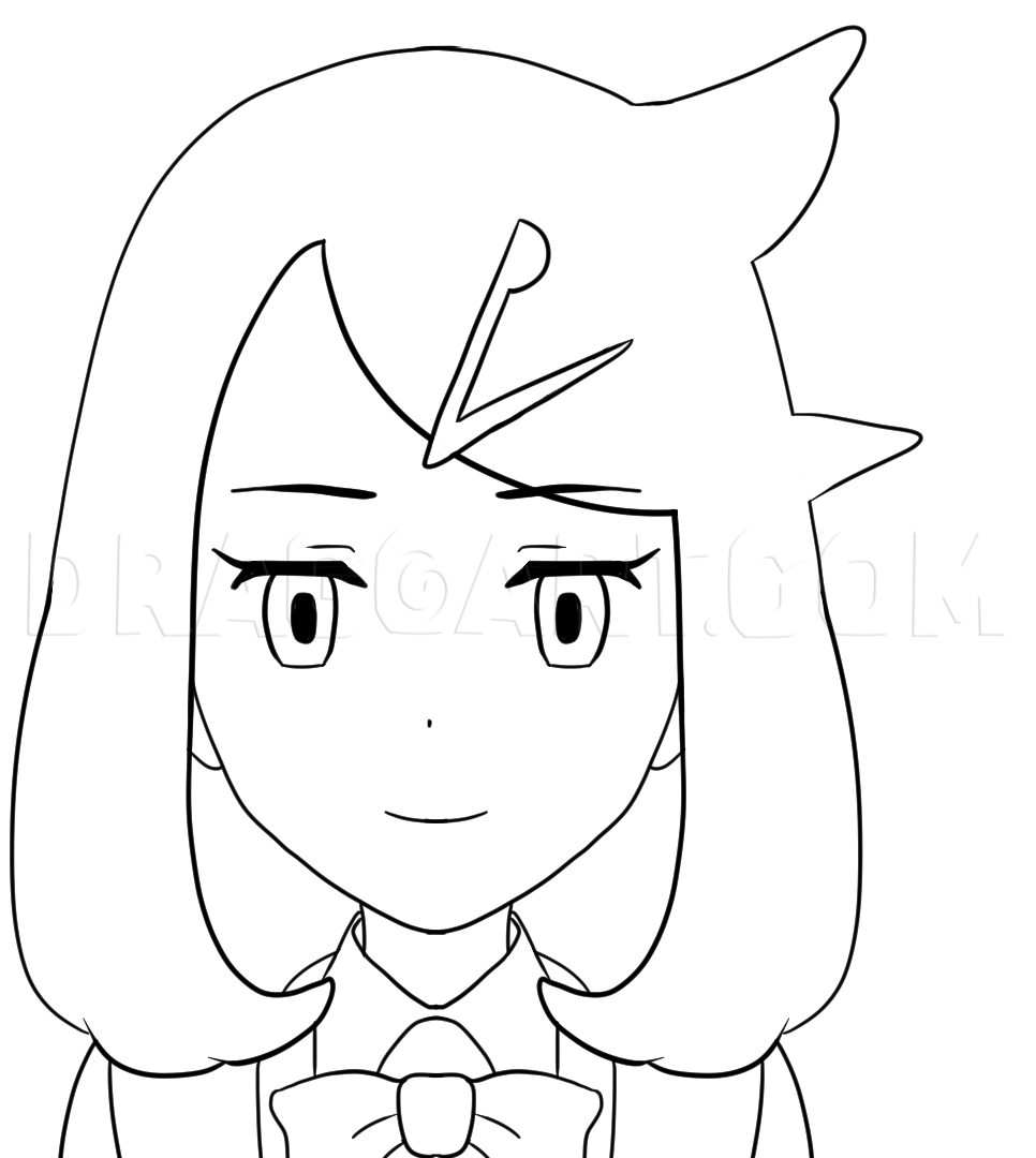 How To Draw Liko Pokemon Horizons Coloring Page Trace Drawing