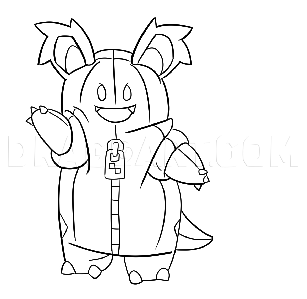 How To Draw Nidothing Drawing Step By Step By Cocoapebbles DragoArt