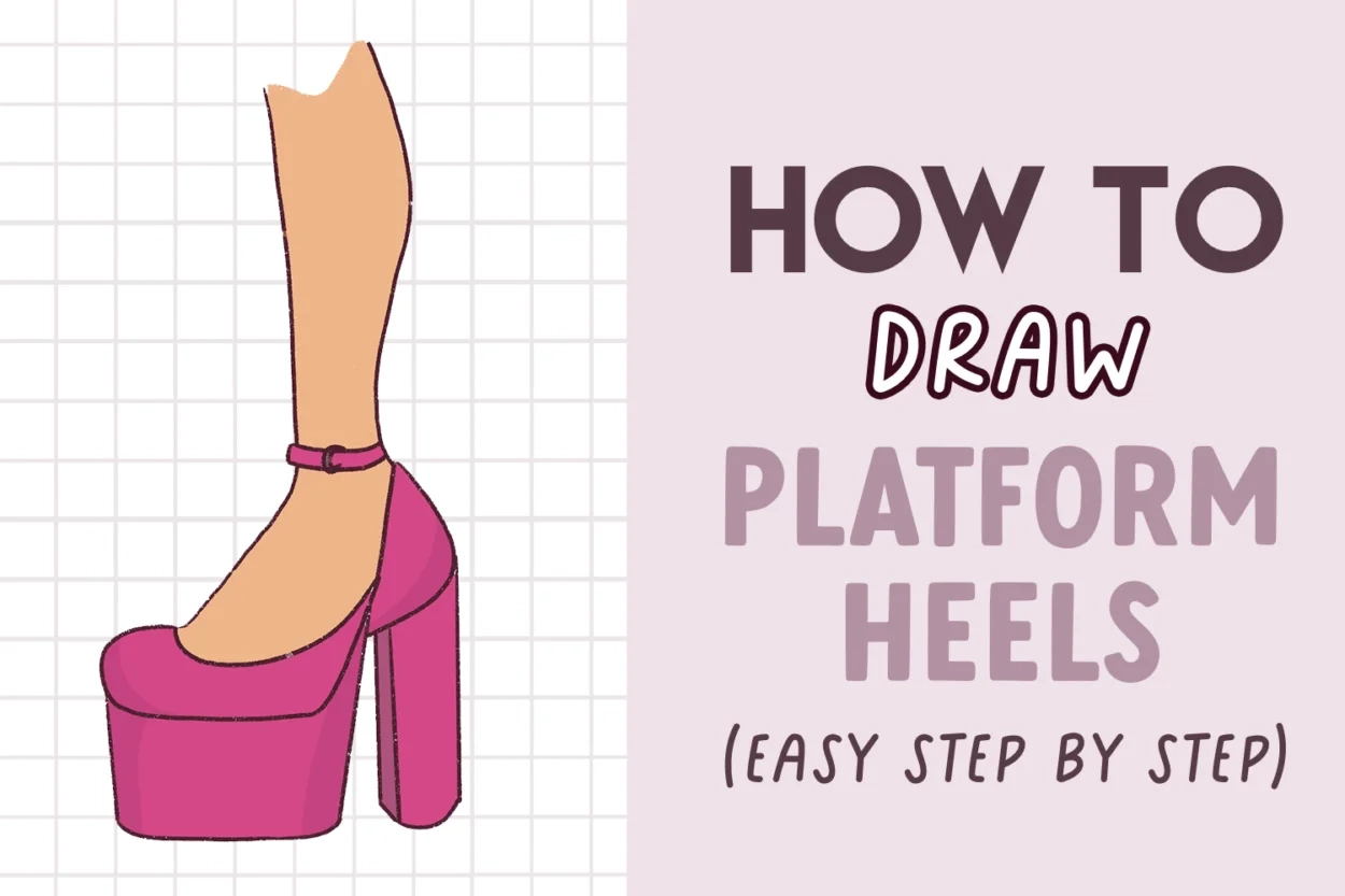 How To Draw Platform Heels Draw Cartoon Style