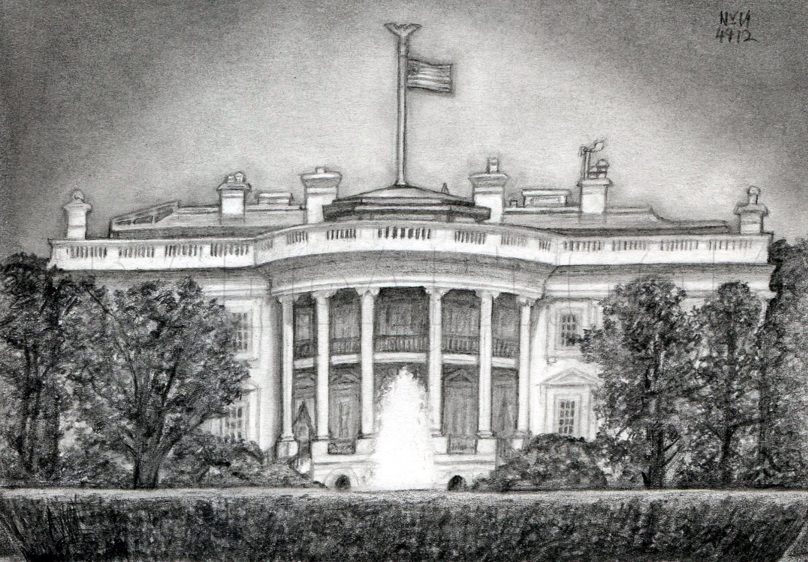 How To Draw The White House Drawing Step By Step By Finalprodigy DragoArt