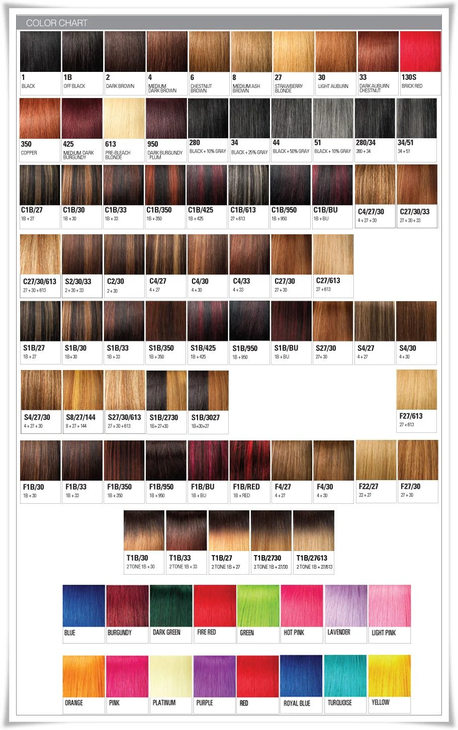 How To Read Hair Color Chart Beauty Bar Supply