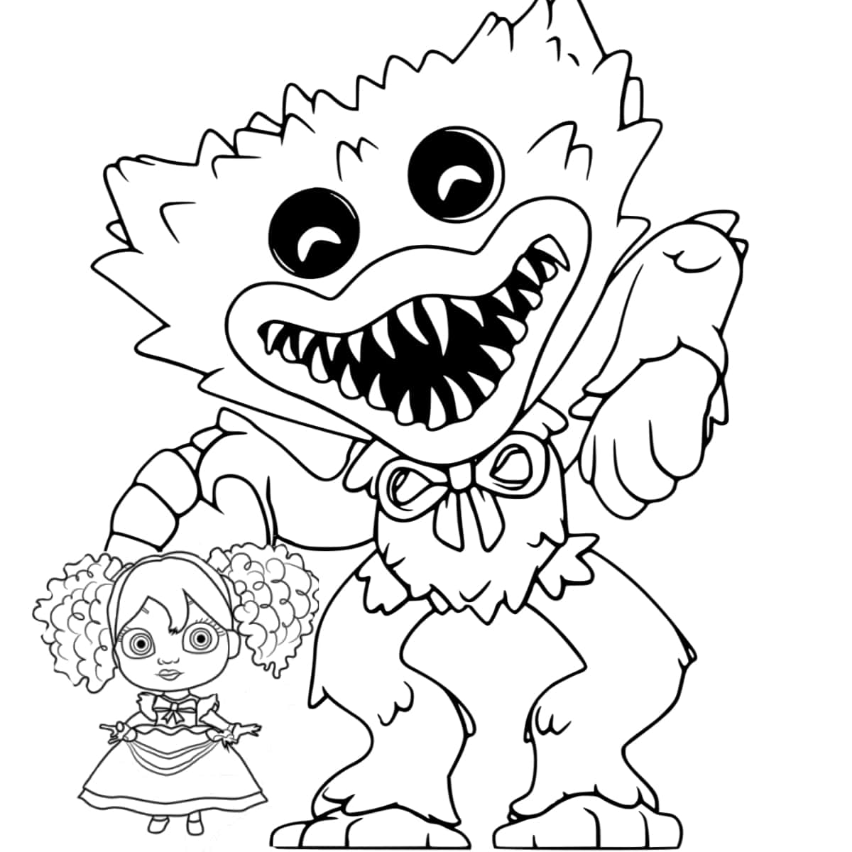 huggy wuggy coloring pages huggy wuggy coloring pages