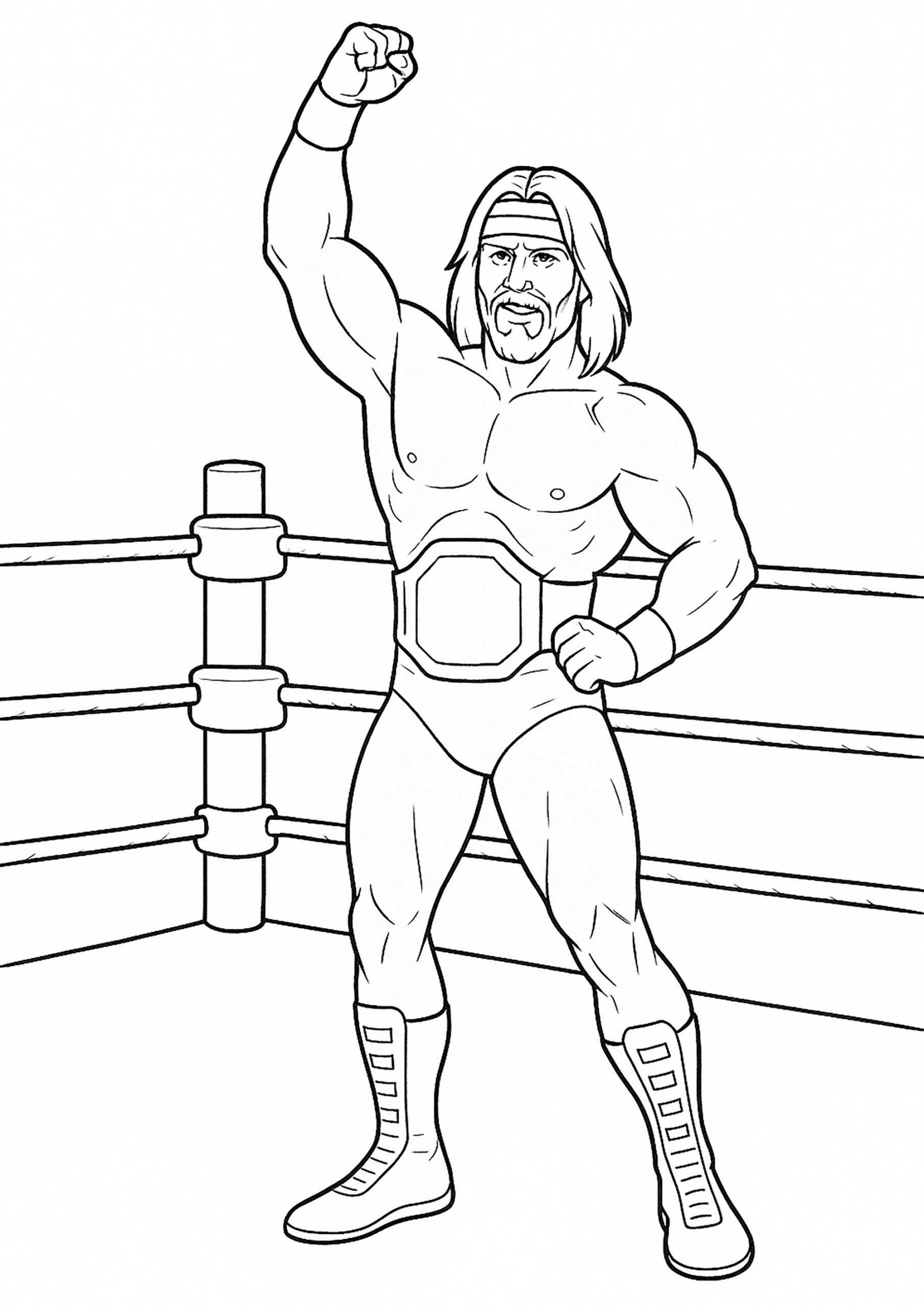 wwe coloring pages to print