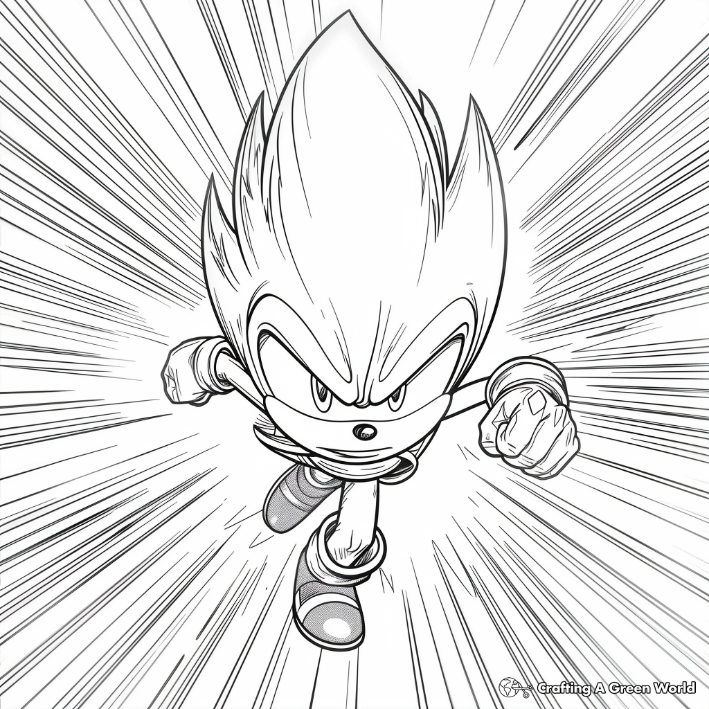 Hyper Sonic Coloring Pages Free Printable Hyper Sonic Coloring Pages Free Printable