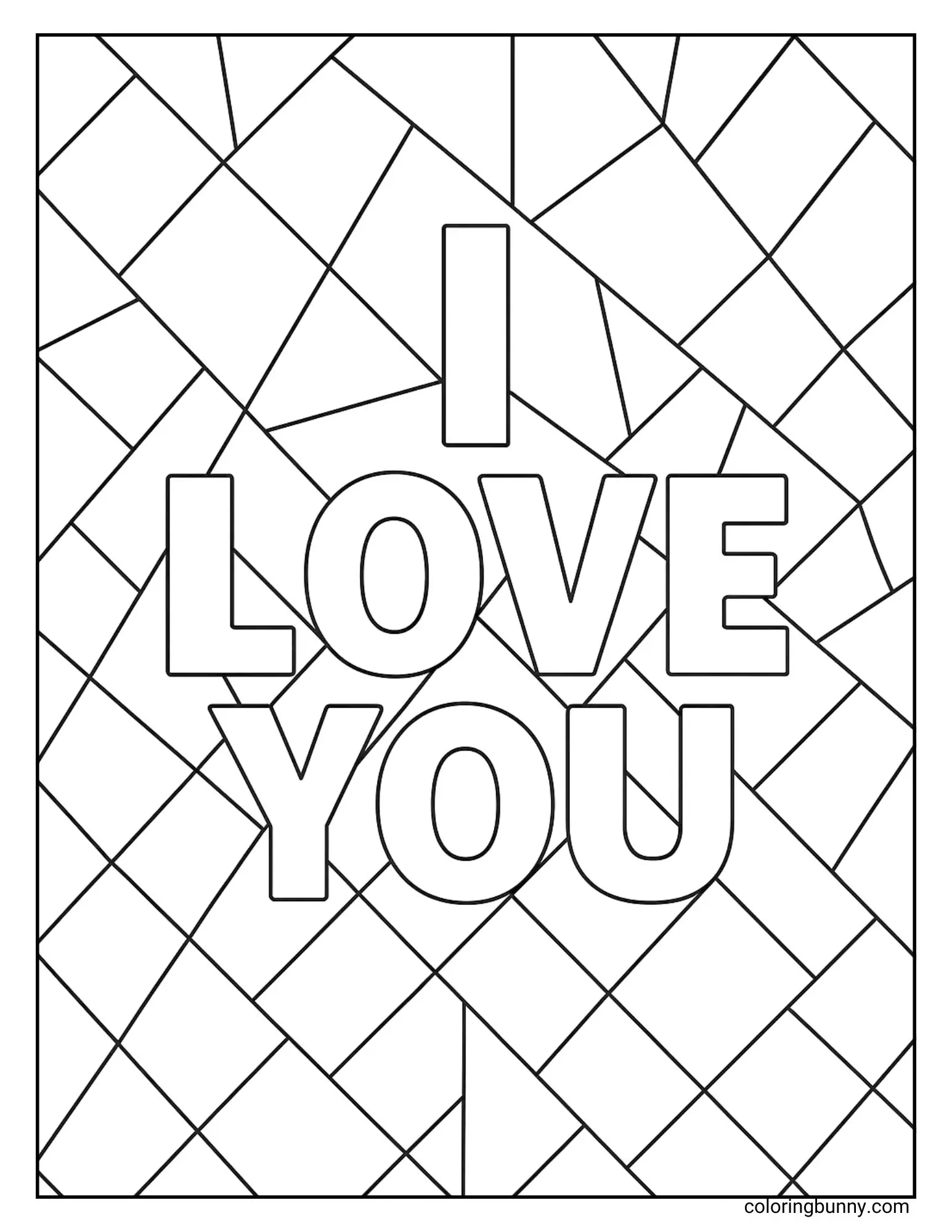 I Love You Coloring Pages 36 Free Printable PDFs 