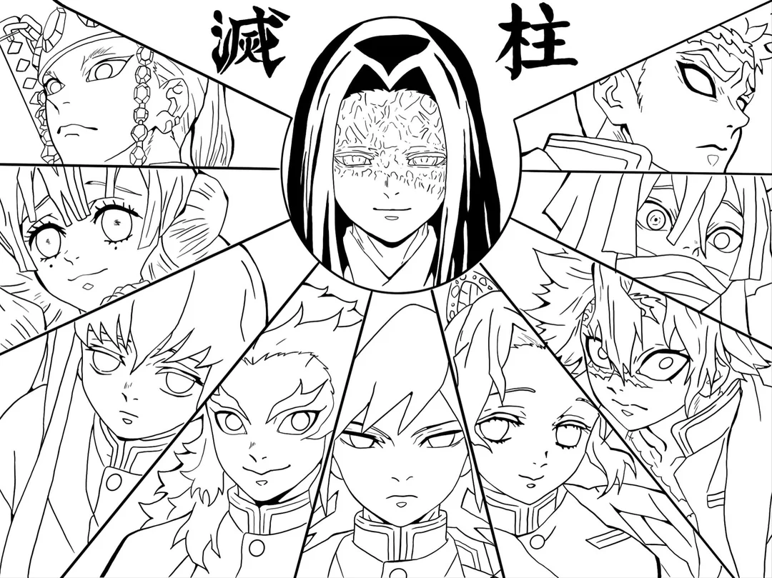 I Made Demonslayer Coloring Pages R DemonSlayerAnime
