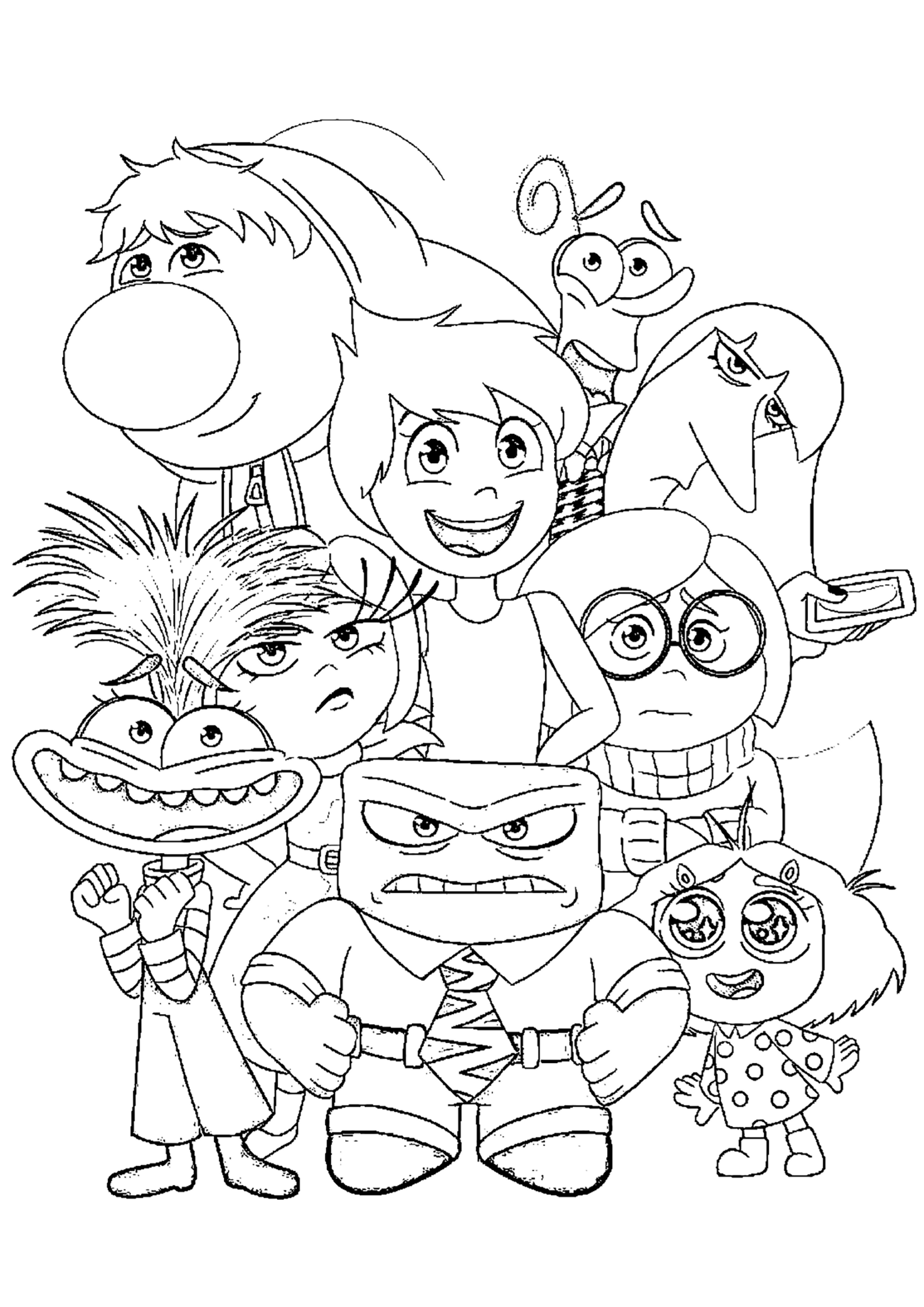Inside Out Characters Inside Out Coloring Pages Inside Out Characters Inside Out Coloring Pages