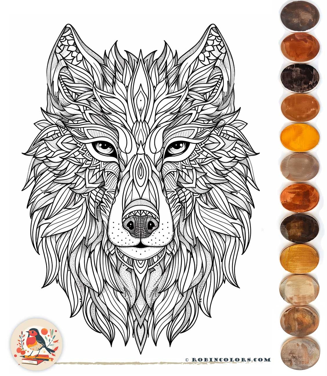 animal coloring pages hard