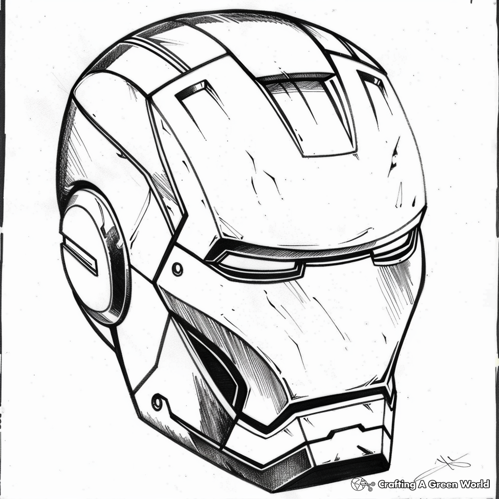 iron man coloring page