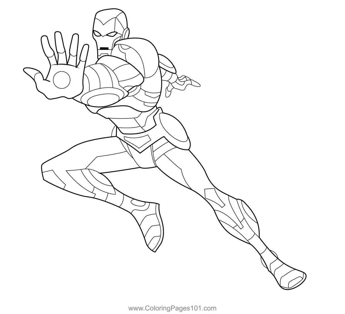 Ironman Shooting Beam Coloring Page For Kids Free Iron Man Printable Coloring Pages Online For Kids ColoringPages101 Coloring Pages For Kids
