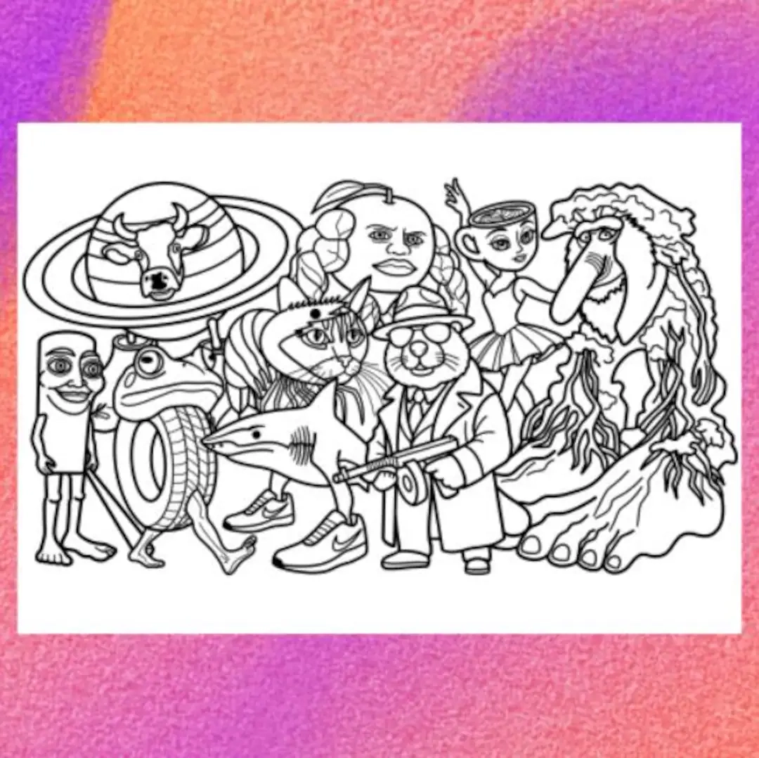 brain rot coloring pages