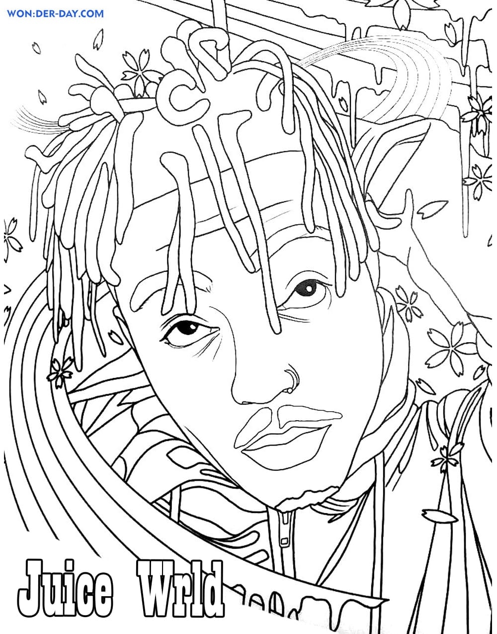 Juice WRLD Coloring Pages Free Coloring Pages Juice WRLD Coloring Pages Free Coloring Pages