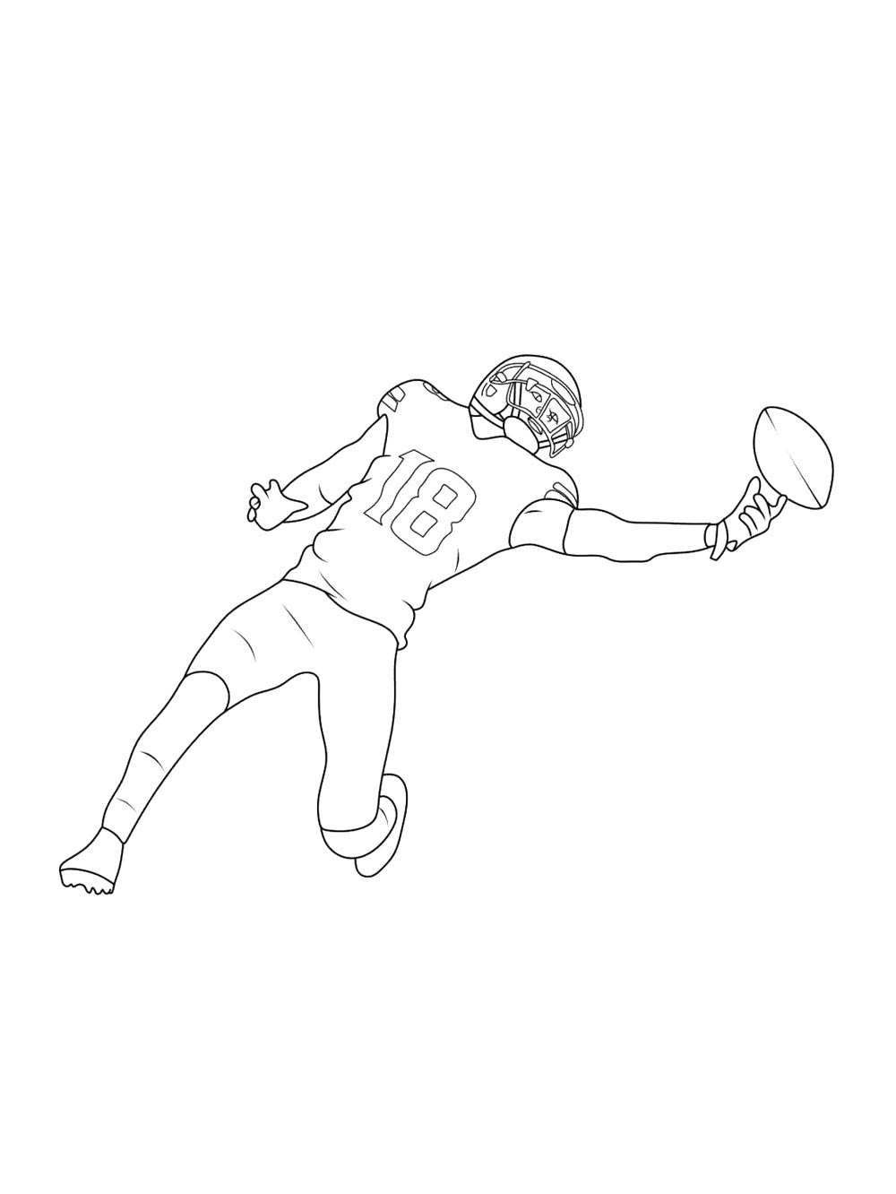 justin jefferson color page