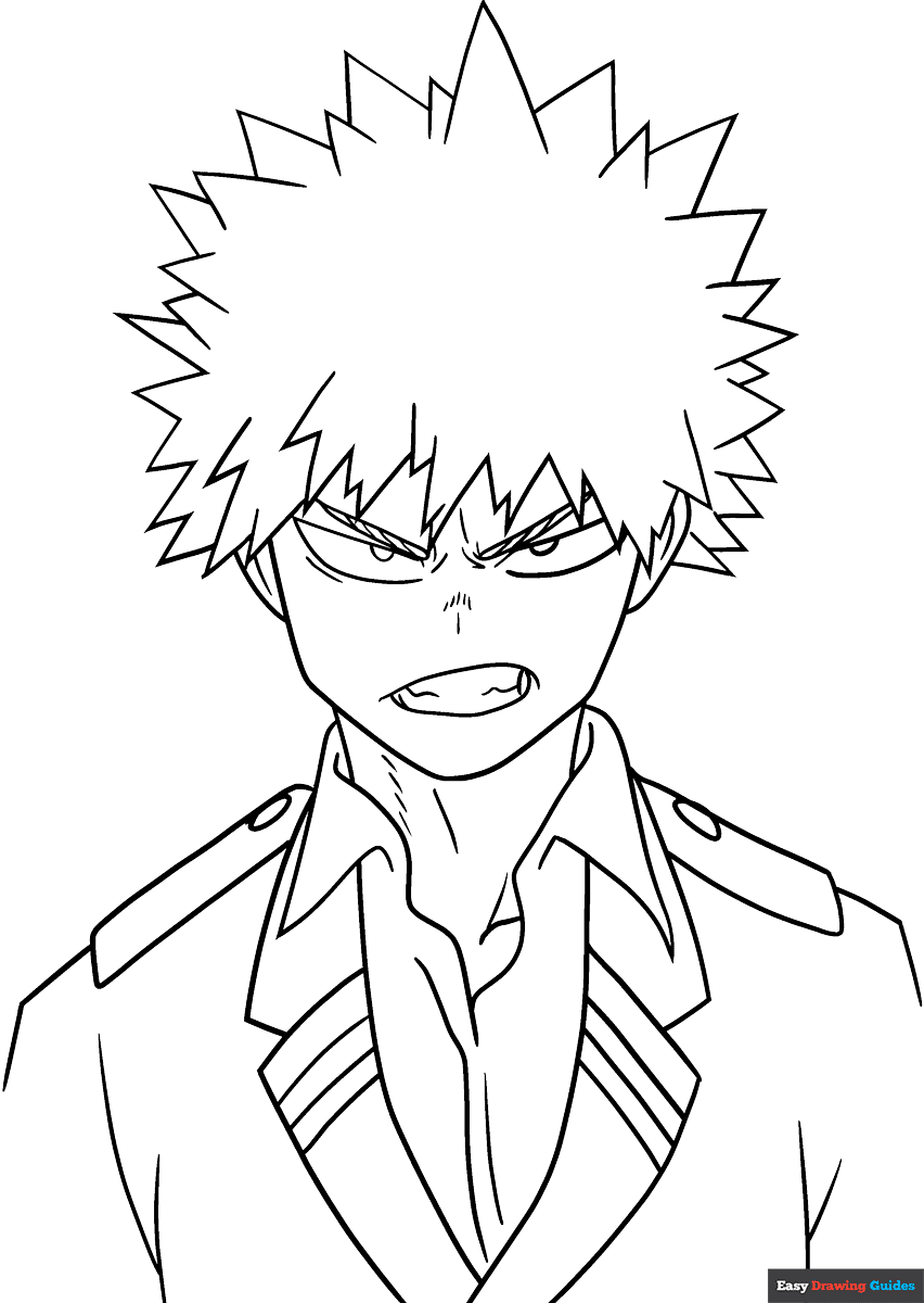 my hero academia coloring pages