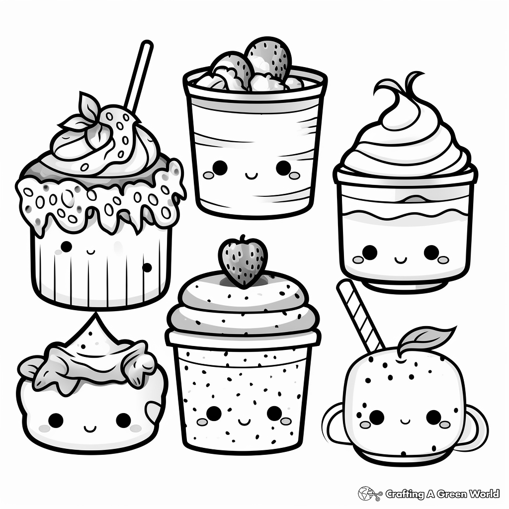 Kawaii Food Coloring Pages Free Printable Kawaii Food Coloring Pages Free Printable