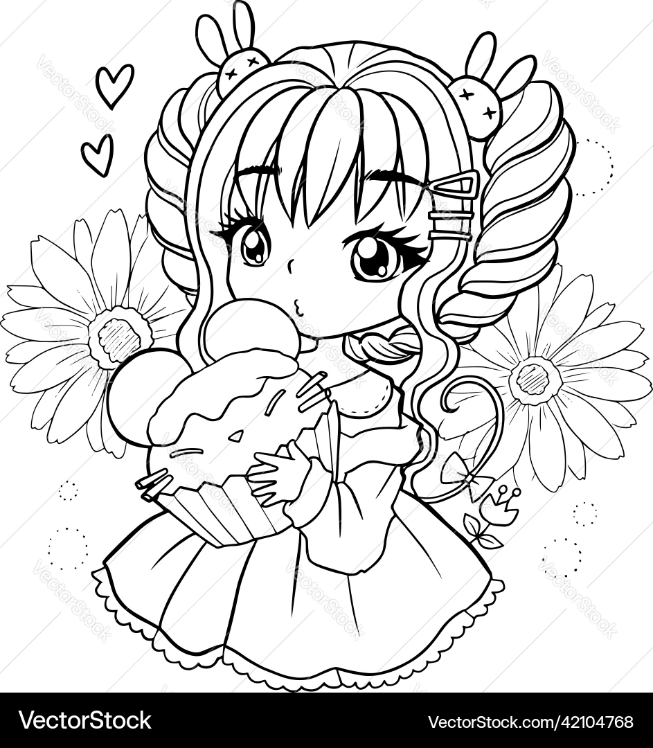anime princess coloring pages