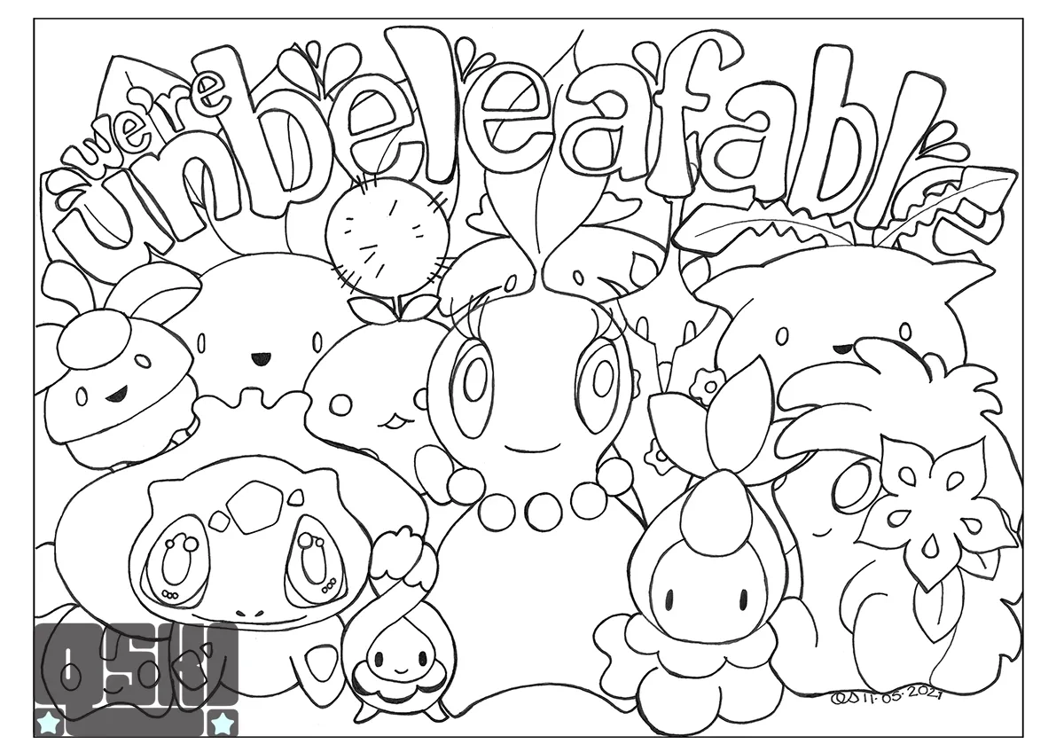 Kawaii Printable Pokemon Colouring Page Qski Personal Portfolio