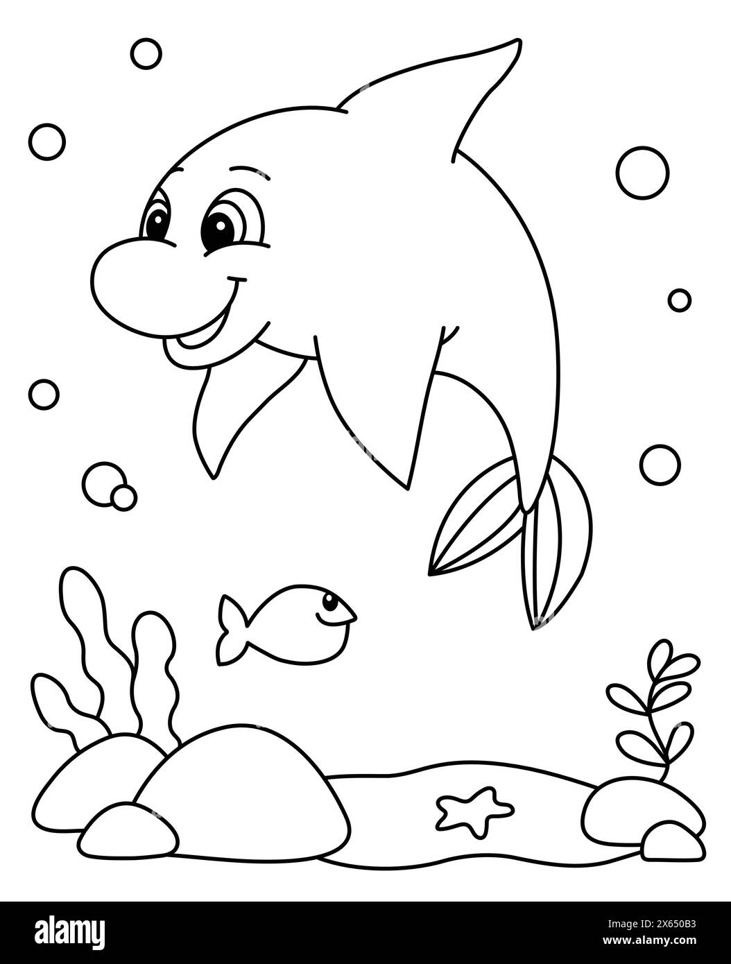 ocean animals color pages