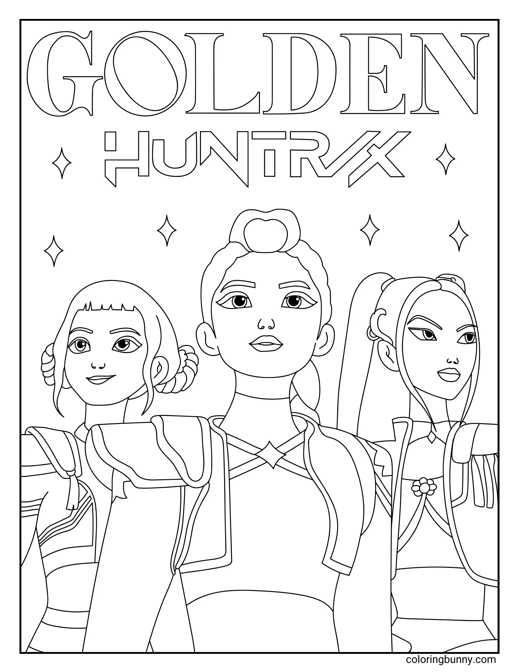 KPop Demon Hunters Coloring Pages 104 Free Printable PDFs 