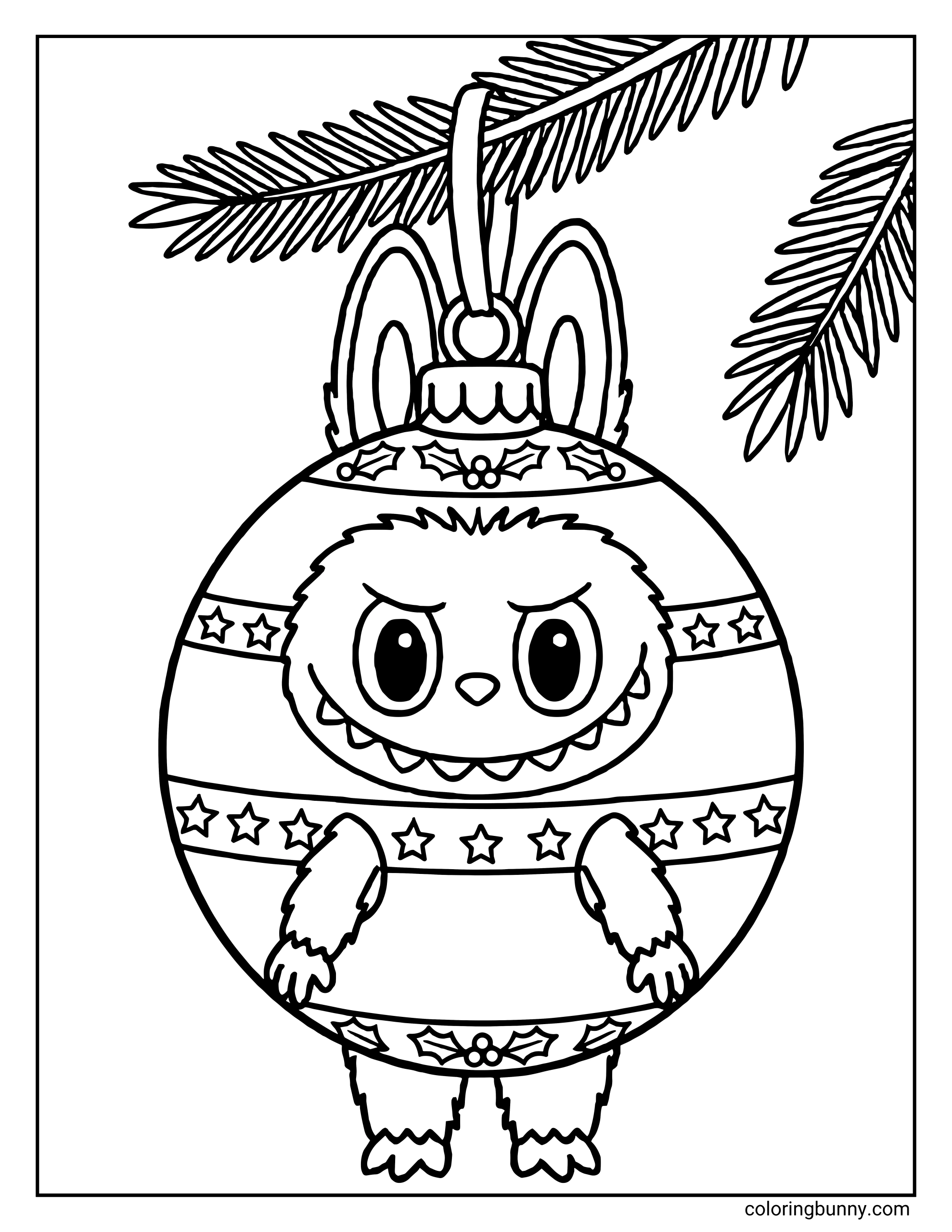 Labubu Christmas Coloring Pages 20 Free Printable PDFs 