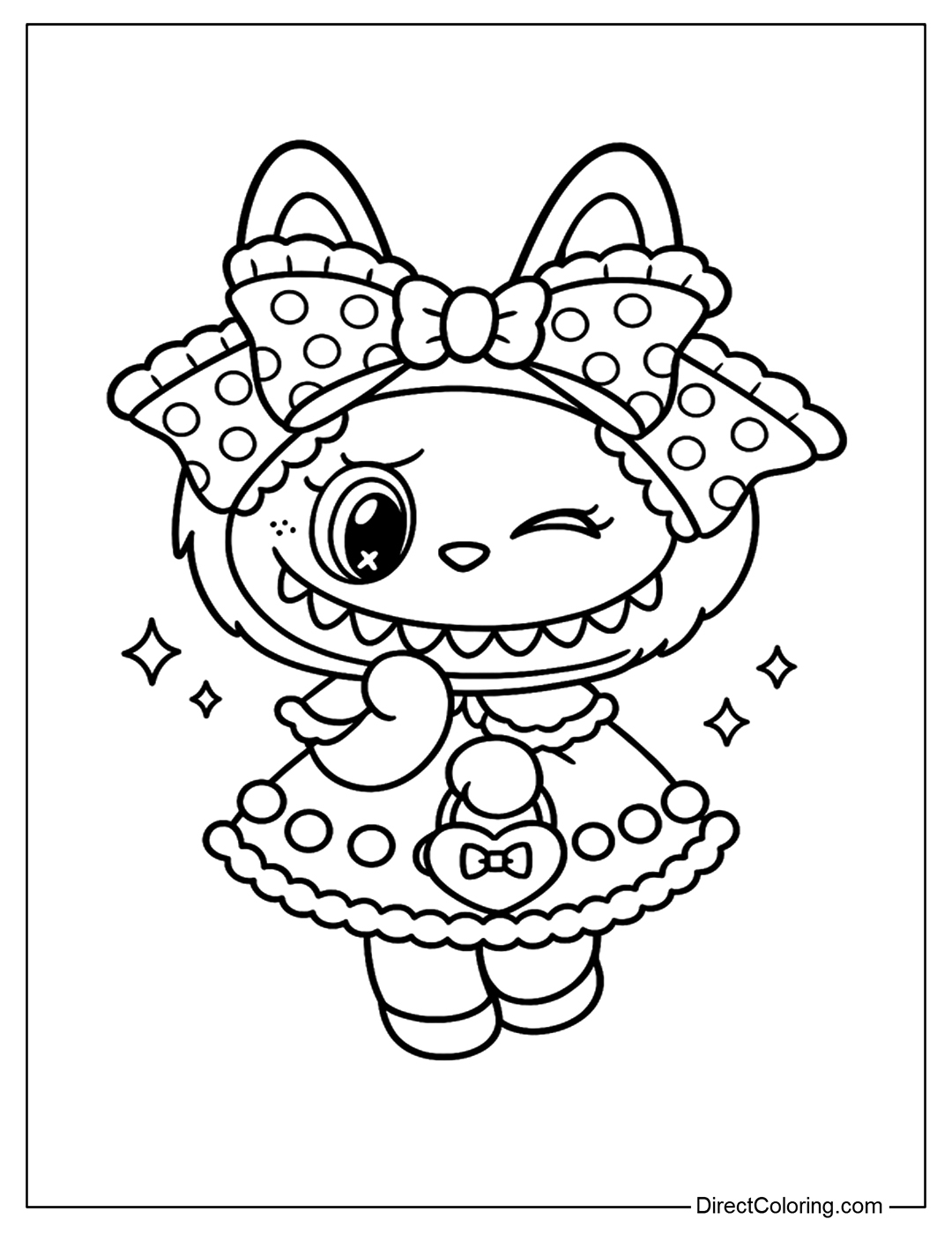 free printable labubu coloring pages