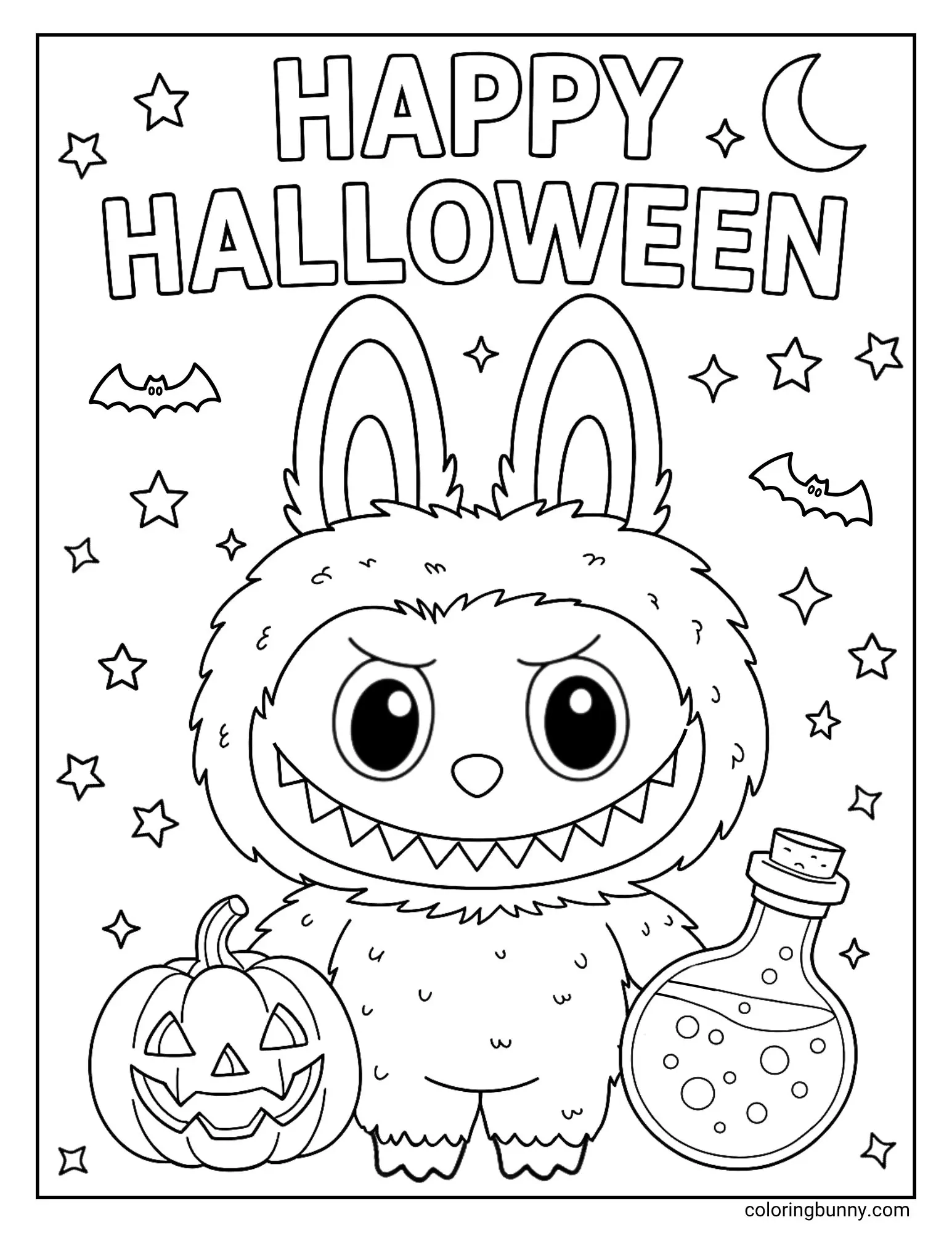 Labubu Halloween Coloring Pages 21 Free Printable PDFs 