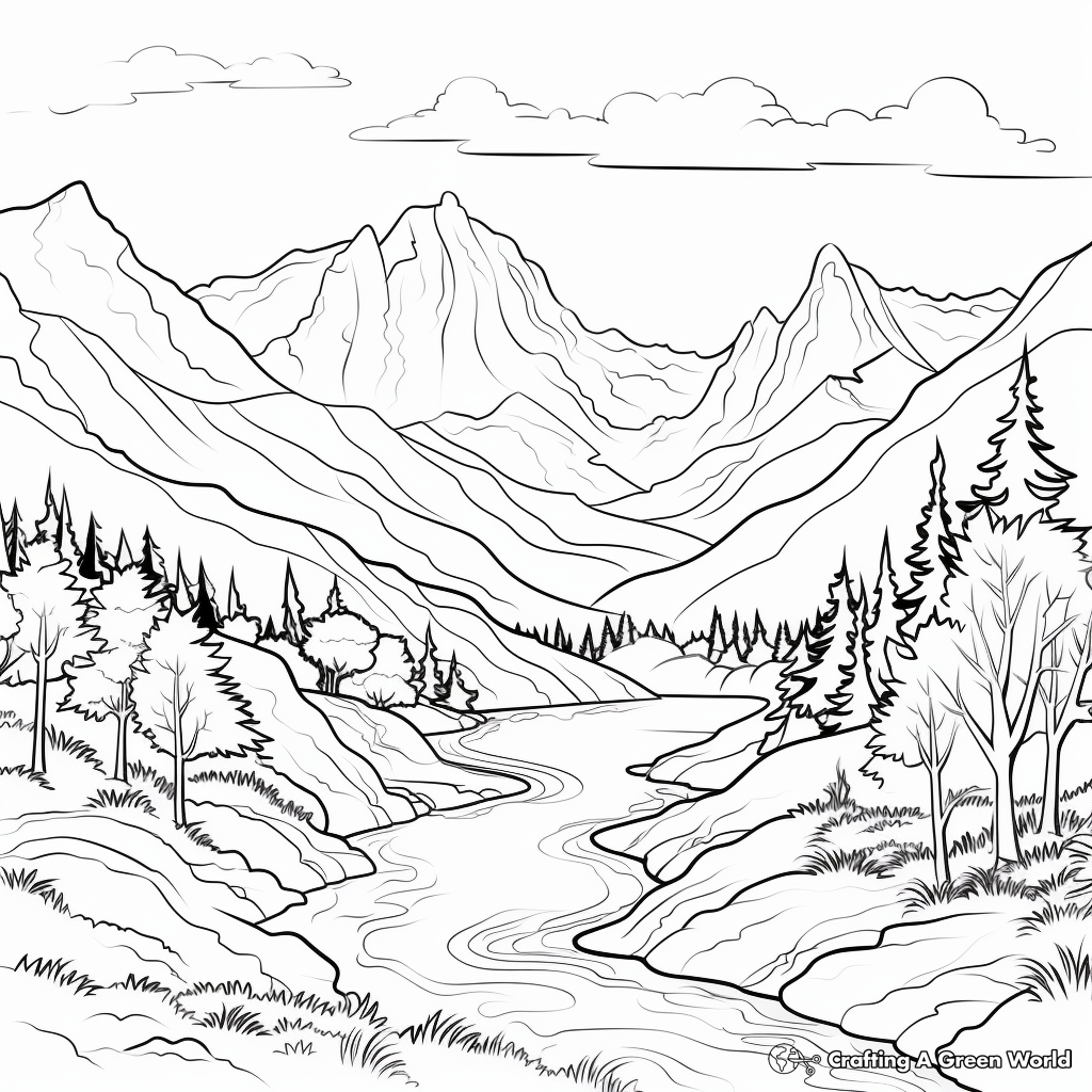 wild valley coloring pages for adults