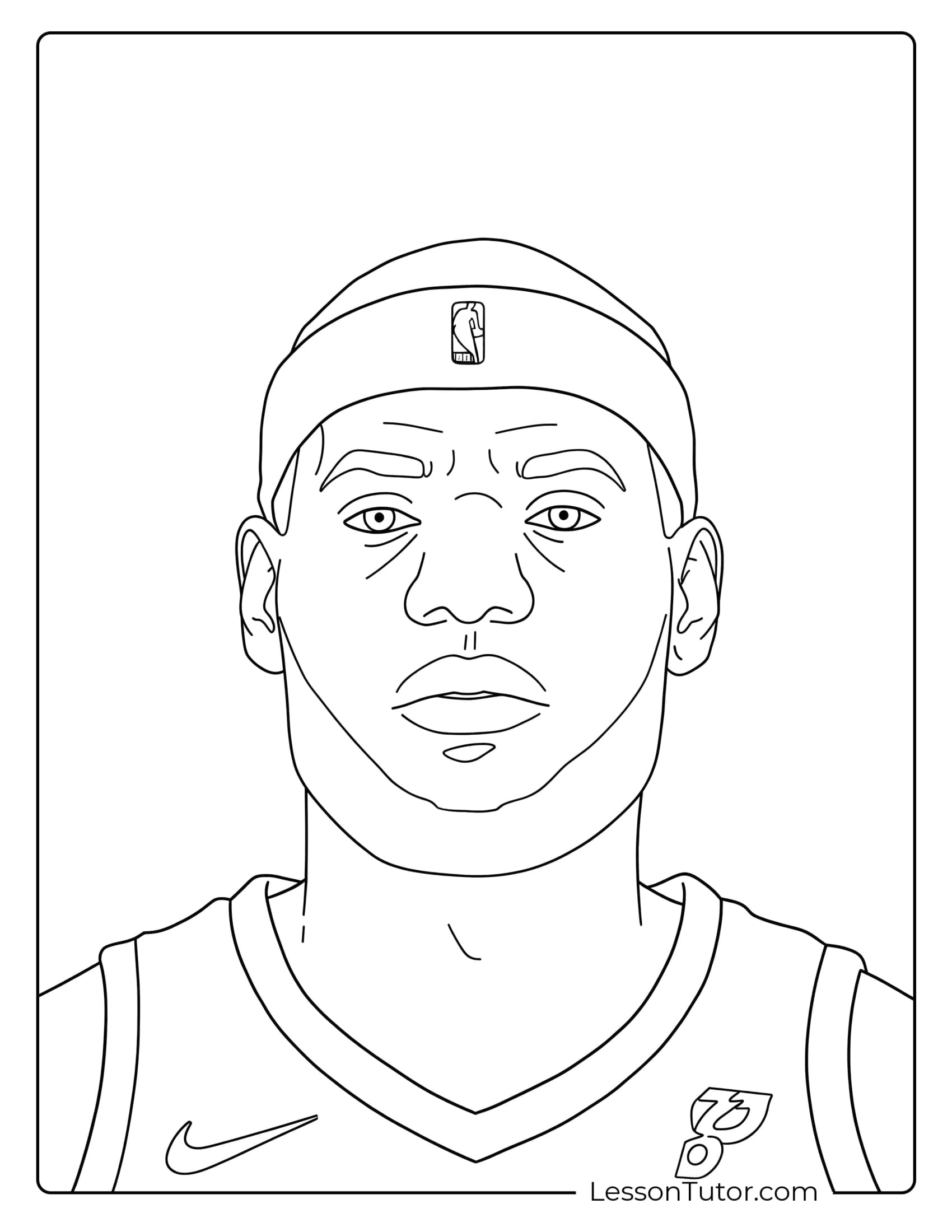 lebron james coloring pages