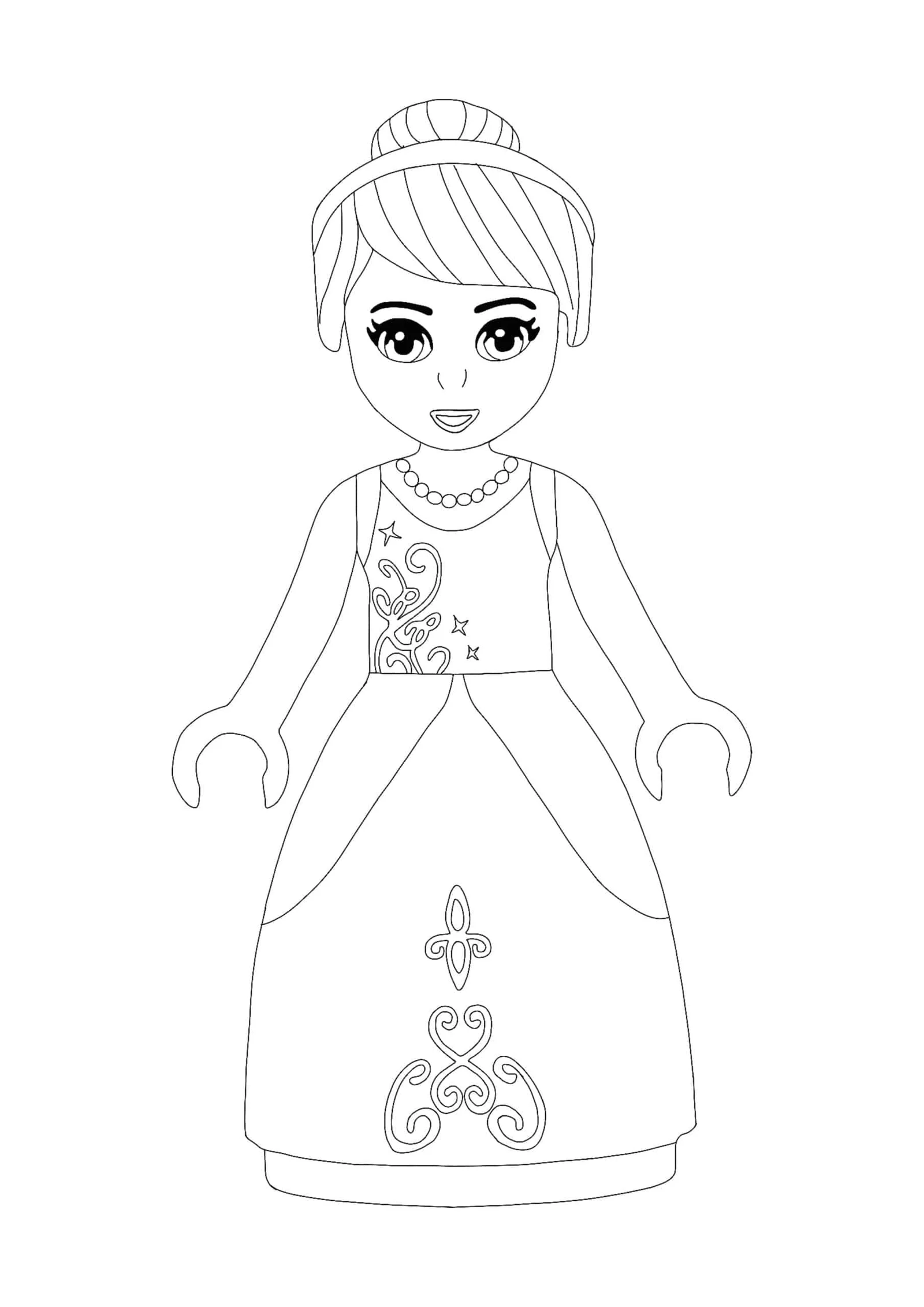 lego disney princess coloring pages
