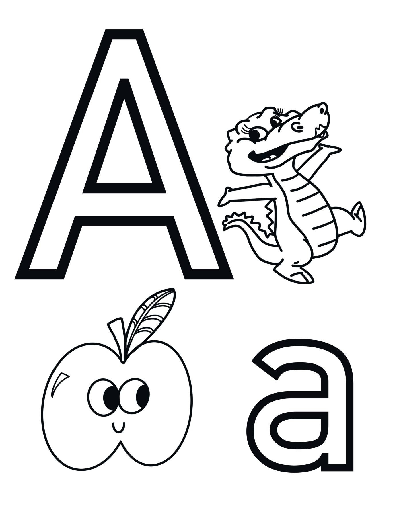 Letter A Coloring Page Sheet By Knox Worksheets TPT