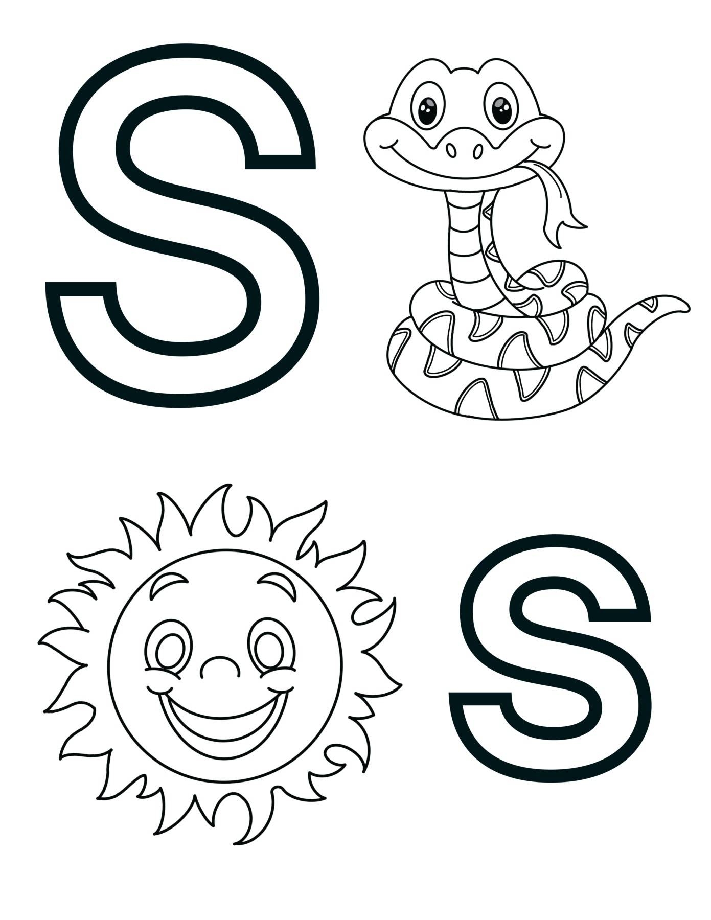 Letter S Alphabet Coloring Page Worksheet By Knox Worksheets TPT Letter S Alphabet Coloring Page Worksheet By Knox Worksheets TPT