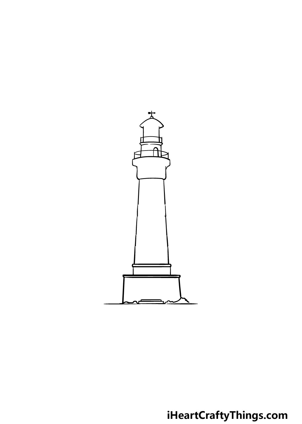 Lighthouse Drawing How To Draw A Lighthouse Step By Step