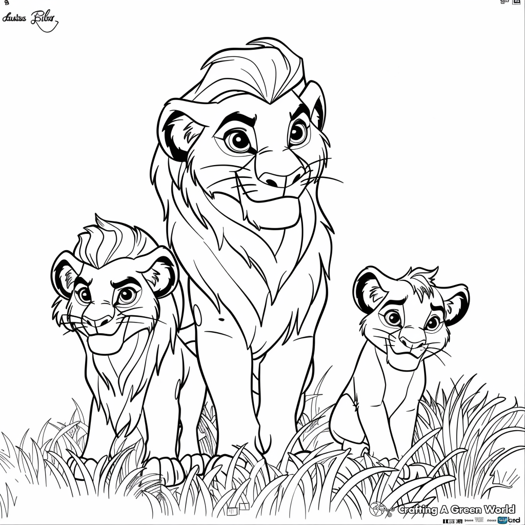 lion guard coloring pages