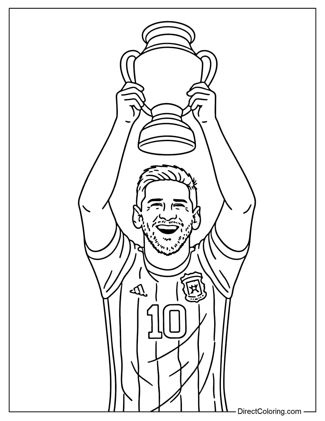 messi soccer coloring pages