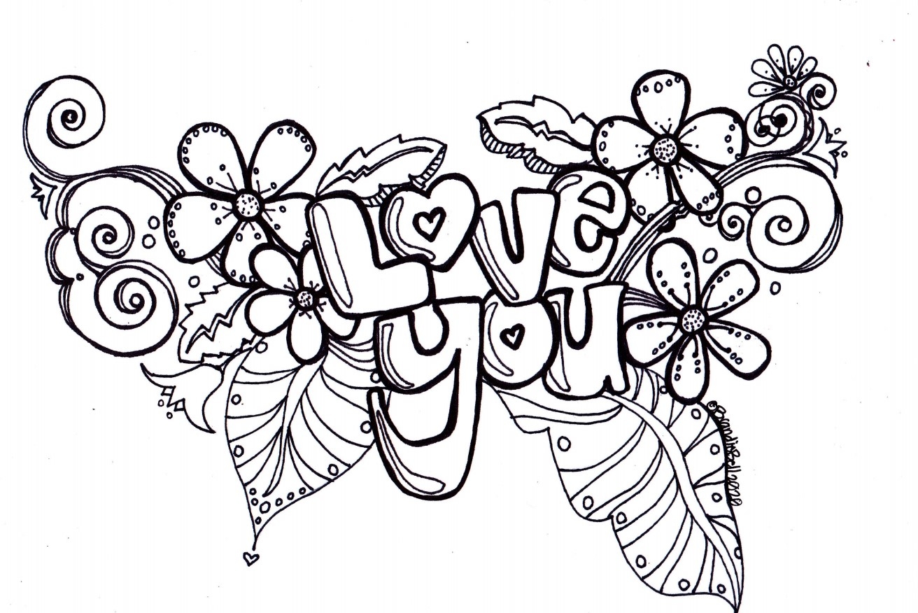Love You Coloring Page Sugar Beet Crafts