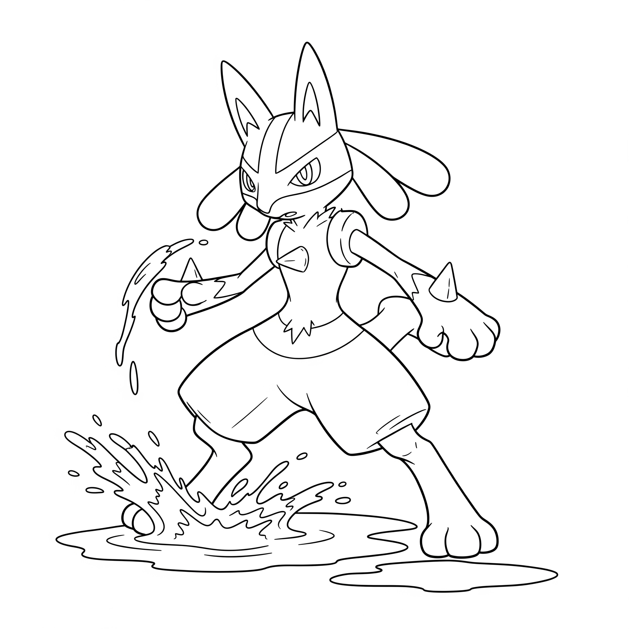 Lucario Coloring Pages Lucario Coloring Pages