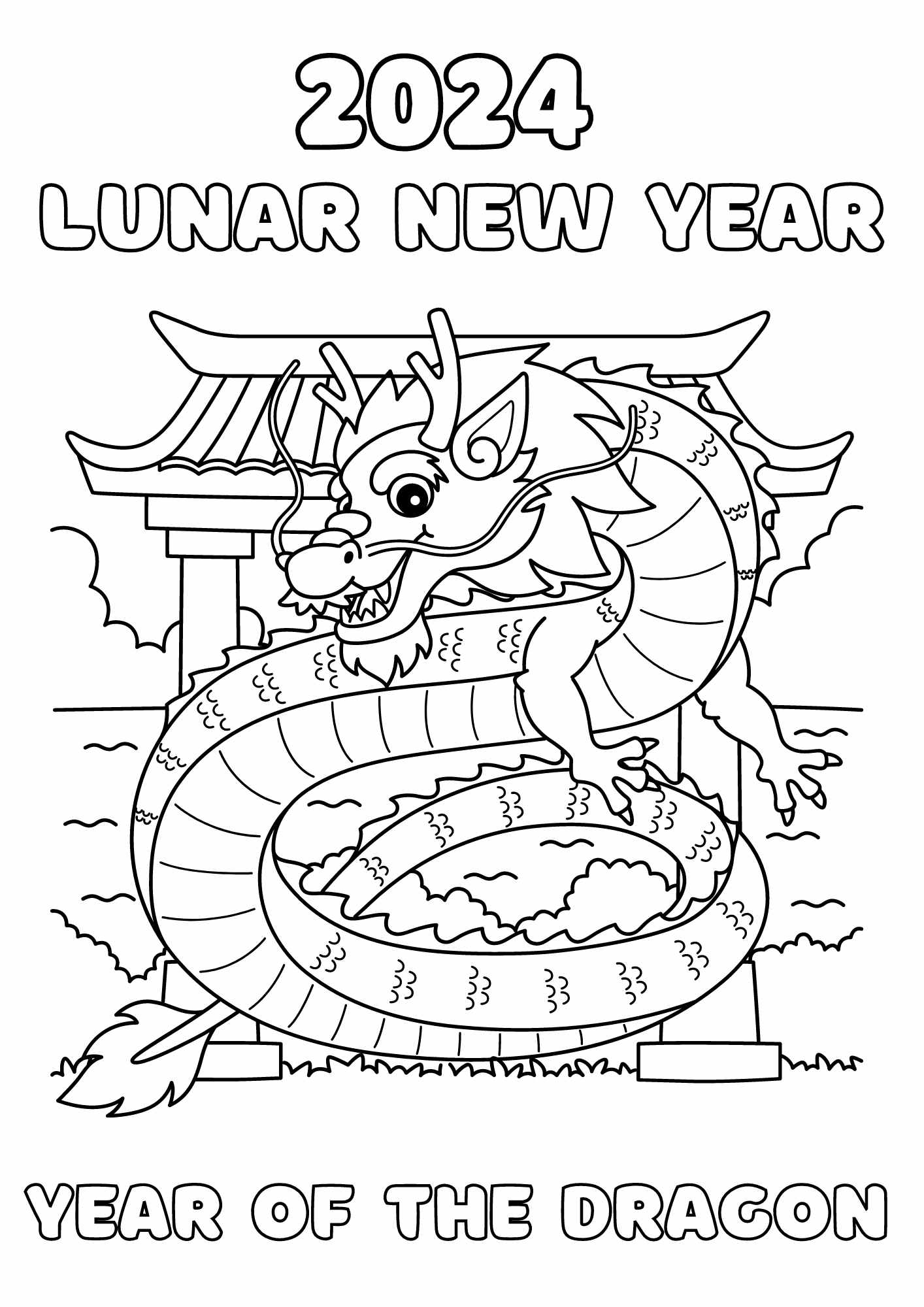 lunar new year coloring pages