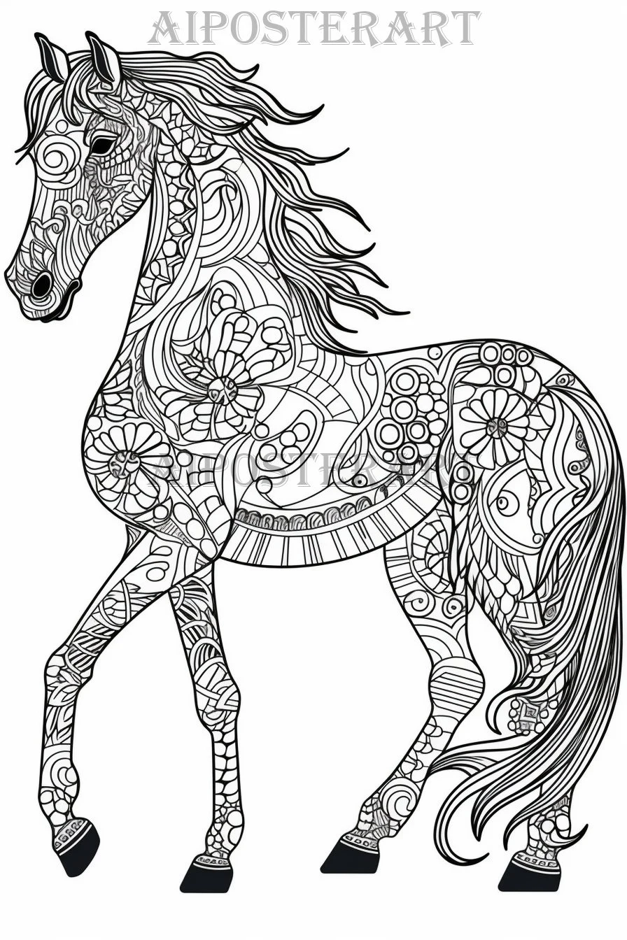 printable coloring pages horses printable coloring pages horses