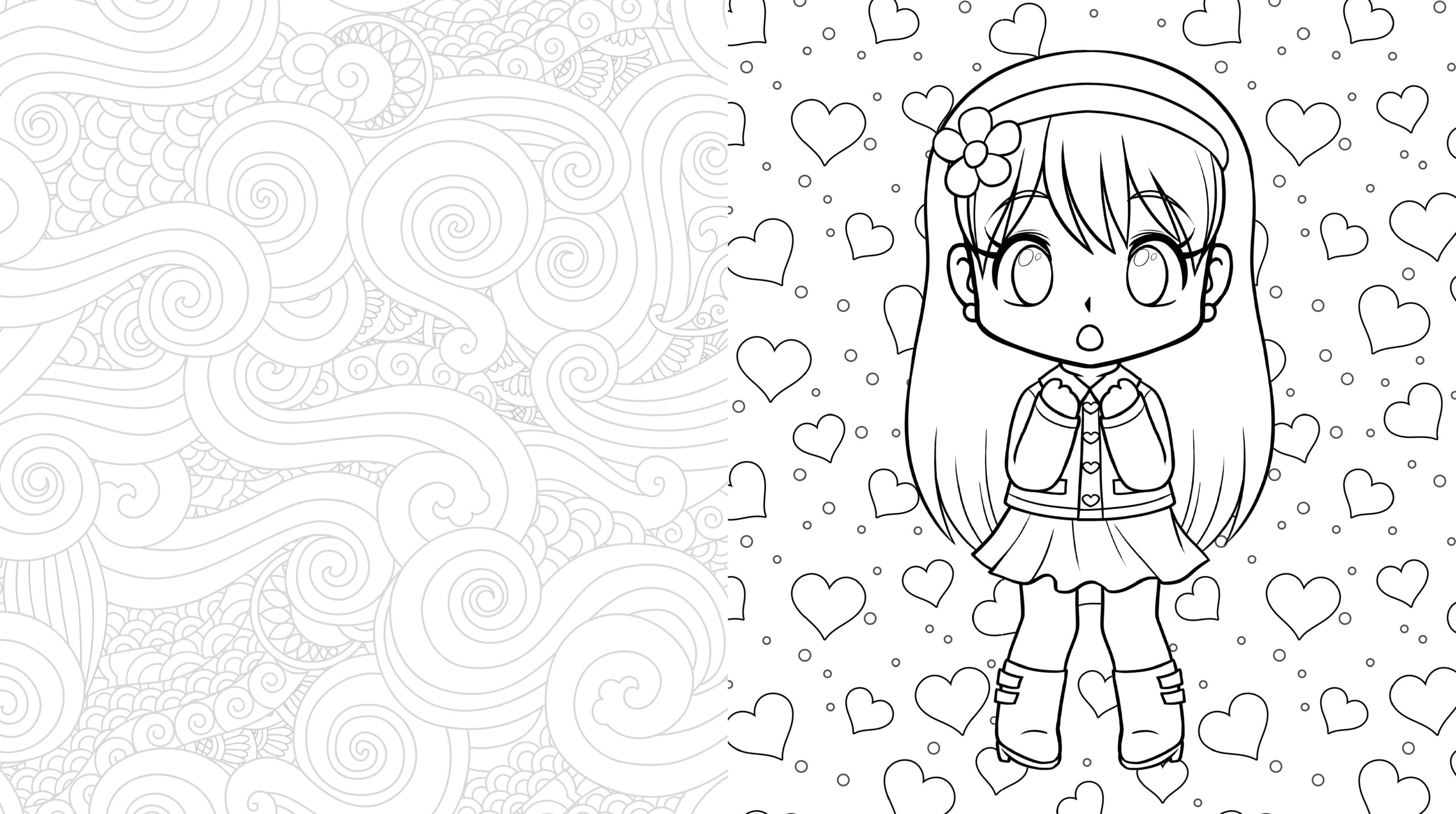 coloring pages anime chibi