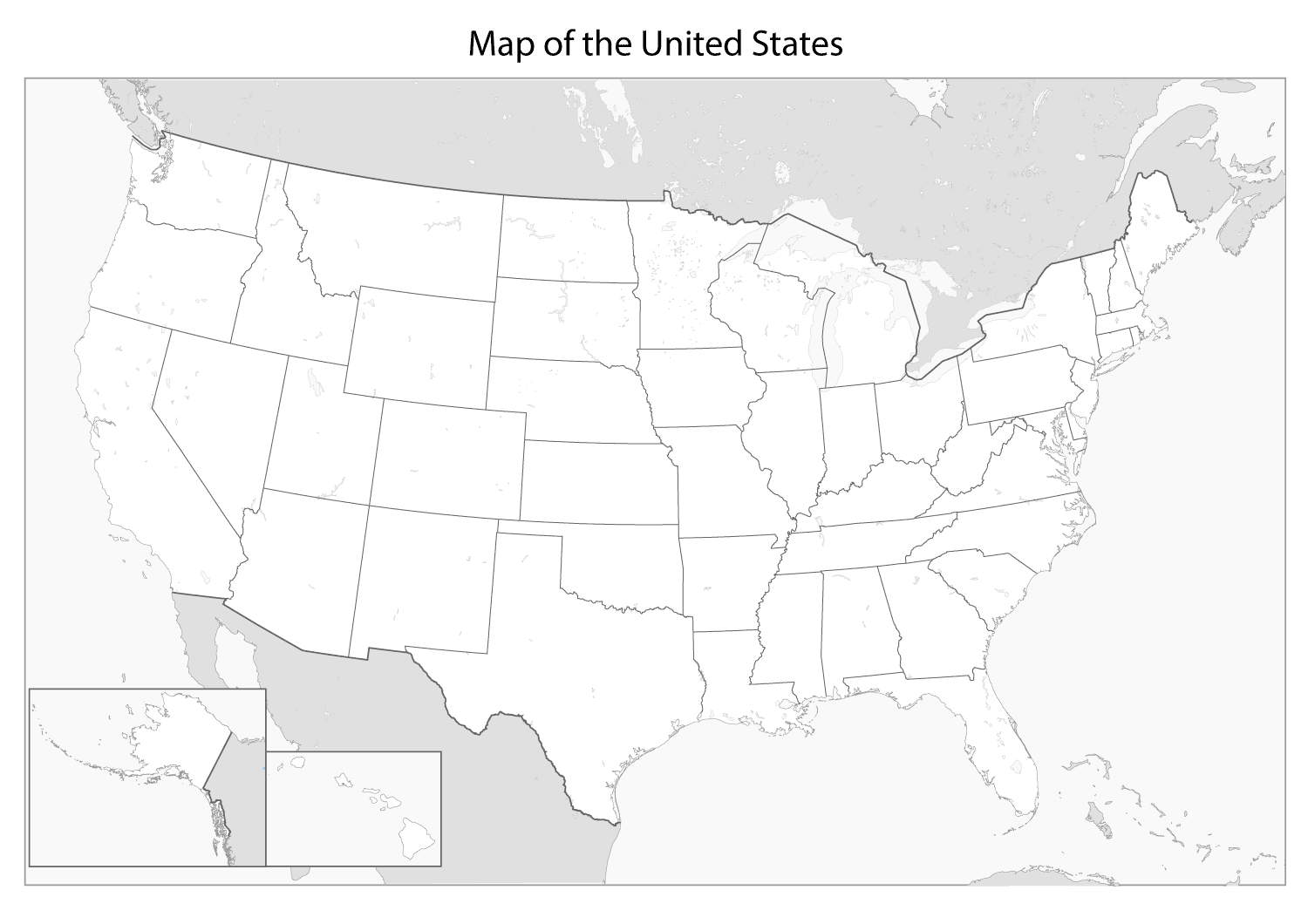 Map Of The United States Of America Coloring Page Free Printable Map Of The United States Of America Coloring Page Free Printable