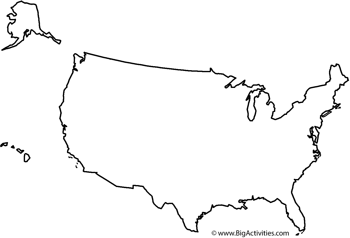 united states coloring page