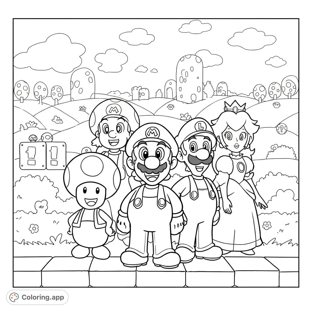 mario and luigi printable coloring pages mario and luigi printable coloring pages