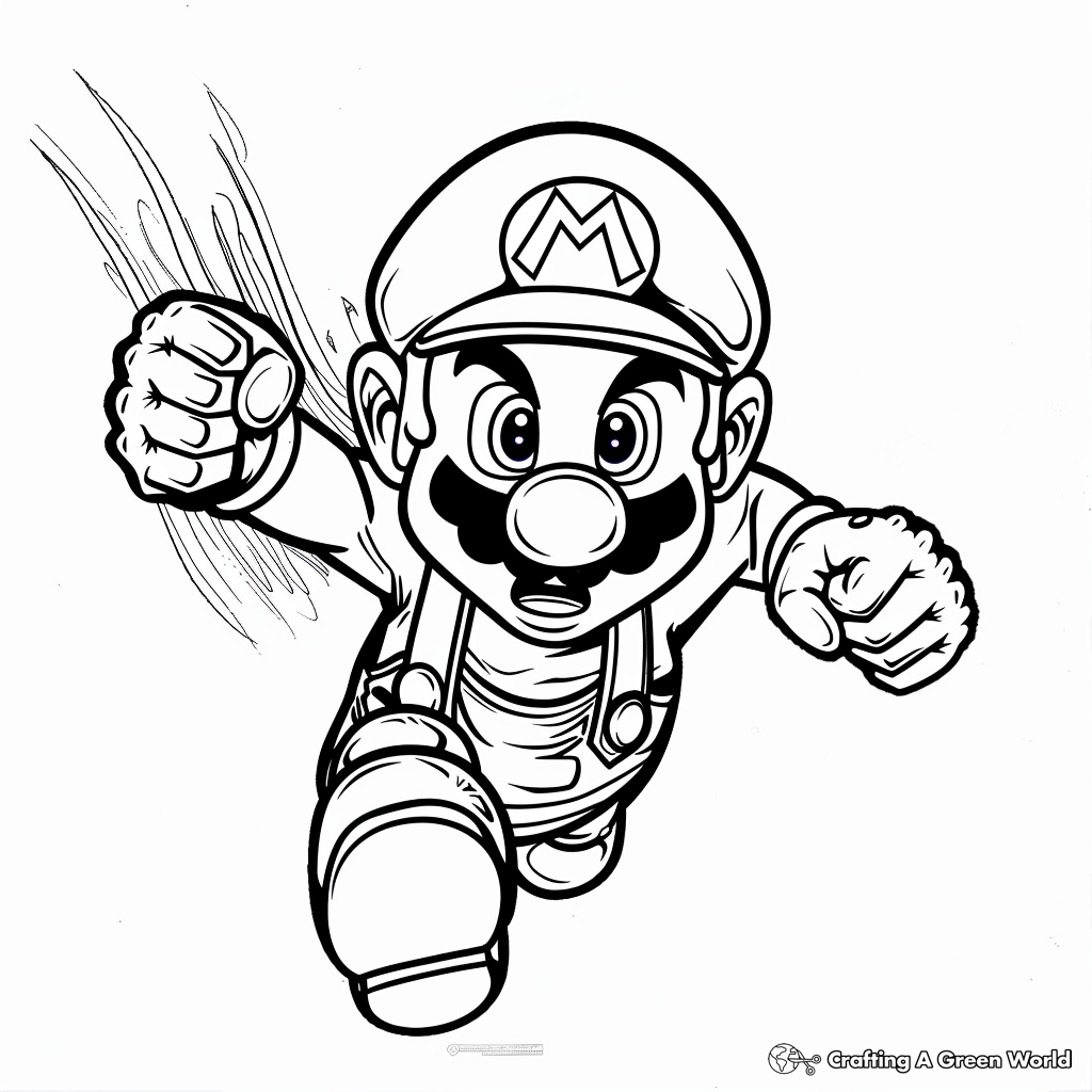 free mario coloring pages