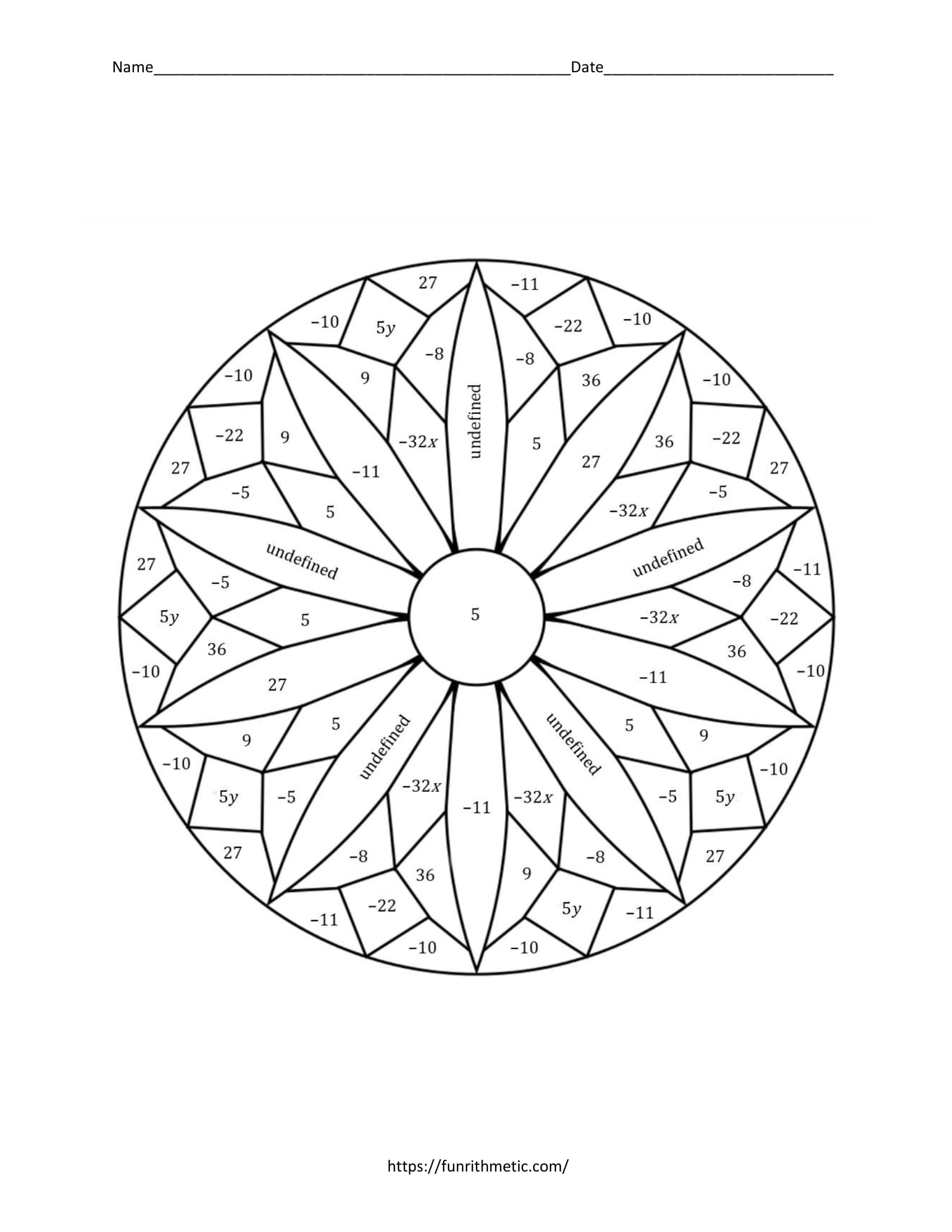 color by number with multiplication color by number with multiplication